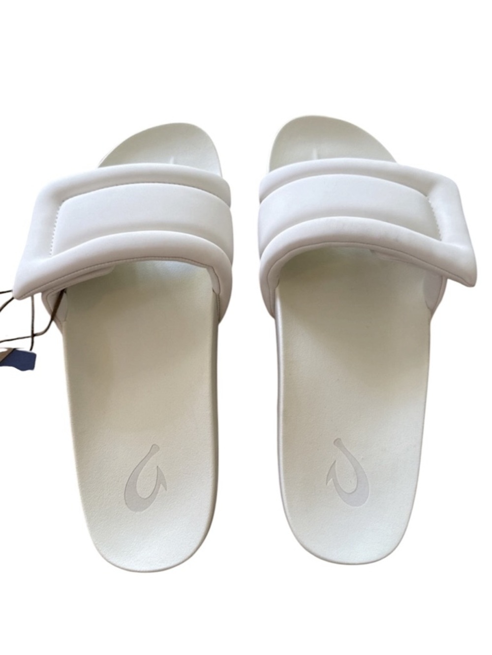 Olukai Sunbeam Slide Comfort Beach Sandals Off-White Women's Size 10 NWT - Picture 3 of 6